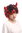 4045-P103-13 Lady & Man Party Wig Halloween Fancy Dress horns devil demon black with red curls wild