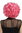 DEC31-PC28/41 Lady Party Wig Halloween Cosplay short voluminous curly curls pink 80s Pop Star Diva