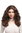 Lady Party Wig Halloween Fancy Dress Diva brown wavy volume middle parting great volume 20"