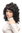 Lady Party Wig Halloween Fancy Dress wild volume curls backcombed Colonial Era Southern Belle brown