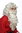 Super Deluxe Santa Claus Wig and Beard white grey and blond massive volume God Prophet Holy Man