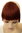 Hair Piece Clip-in Bangs Fringe long framing heat resistant fiber styleable dark copper red