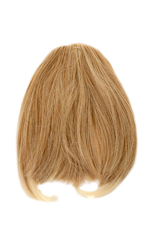 Hair Piece Clip-in Bangs Fringe long framing heat resistant fiber styleable blond mix platinum
