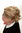 Halfwig Hairpiece Extension braided hair circlet shoulder length streaked blond mix platinum tips