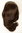 Halfwig Hairpiece Extension braided hair circlet shoulder length medium brown 16"