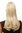 BRO-525-613 Ponytail Hairpiece extension long straight but voluminous claw clamp platinum blond 17"