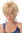 Lady Quality Wig short naughy spiky 80s style teased Wave Punk blond mix with platinum tips