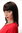 Quality Lady Wig sexy bangs shoulder length layered straight streaked black brown highlights 17"