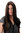 GFW2470-1BH33 Lady Quality Wig long straight middle partng black brown streaks highlights