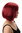 GFW78-39 Lady Quality Wig short straight Bob Longbob Bangs burgundy red