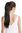 Srosy-1 Hairpiece PONYTAIL with comb and snapwrap long straight deep black 21"