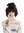 Wig Ladies Women Carnival Halloween Cosplay Japan Geisha Maiko China Girl Asian Hair Bun Black