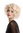 Wig Ladies Women Cosplay Hollywood Diva short curly straightened middle parting bright blond