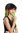 90706 Wig Ladies Men Halloween Fan Wig long mullet black orange green layered 80s