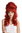 GF-W2418-137 Quality Lady Wig Baroque 60s Beehive Retro Bun curly long fiery red Pop Singer