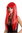 -1373-PC13 Lady Wig Halloween Carnival long straight bangs glam disco dancer red