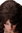 F2354-8B Cute Lady Quality Wig shoulder length curled curls bangs fringe voluminous brown