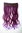 Halfwig 5 Micro Clip-In Extension long curls bright colours mix purple burgundy neon violett 20"
