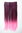 Halfwig 5 Micro Clip-In Extension long straight two extreme bright colours mix black neon pink 23"