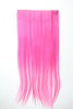 Halfwig 5 Micro Clip-In Extension long straight two extreme bright mix light pink & neon pink 23"