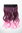 Halfwig 5 Micro Clip-In Extension long curled two extreme bright colours mix black neon pink 20"