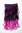 Halfwig 5 Micro Clip-In Extension long curled curls two extreme bright colours mix black purple 20"