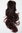 Hairpiece extension Halfwig 2 combs mahogany brown mix wavy 23" H9310-2T33