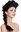 Baroque Lady Party Wig black long braided ponytail  051-P103