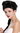 Baroque Lady Party Wig black long braided ponytail  051-P103