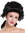 Man Gents Lady Party Wig Baroque noble aristocrat lord curls long ponytail black 91019-ZA103