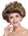 Lady Party Wig short curled retro 80s older lady style brown blond highlights tips 91097-ZA4TZA7
