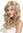 Lady Party Wig Cosplay long wavy to curly seductive blonde blond sexy parting Diva DEC37-ZA89