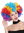 Rainbow Colours 70s Hippie Disco Clown PW0011-PC40/PC2B/PC13/PC3/PC51