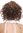 Wig short shoulder-length wild curls curly voluminous mahogany brown mix blond highlights streaked