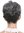 DW2461-DF1202 Lady Gents Man Quality Wig short teased voluminous dark gray mix streaked