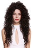 DW2315-2T33 Lady Quality Wig Long Dense Mahogany Brown Curls curly Afro Carribbean Style