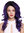 DW1948-220 Lady Quality Wig long wavy parting teased volume ombre mix black violet Diva 20"
