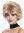 M-270-22 Lady Quality Wig short wild teased voluminous 80s streaked brown blond