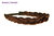 CXT-007-130 hair band hair loop Alice band plaited traditional 1 inch wide braid reddish brown