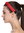CXT-002-617 hair loop Alice band plaited traditional 1 inch wide braid bright red