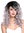 RGF-6467C-T1B/SILVER Lady Quality Wig Parting Long Voluminous Curls Ombre Black Silvery Gray