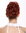 Q0147-350 Hairpiece Hairbun Bun Hairrose voluminous curled large clip/clamp Red