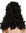 Quality wig women men baroque renaissance king nobleman long curls curly black B17-2P-B-2