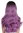 Quality women's wig long wavy fringe dark brown violet purple mix lady G1813R-716R4