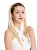 Halfwig Hairpiece Extension with braided hair circlet hoop alice band long straight gold blond 27"