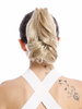 Ponytail Hairpiece Extensions short wavy light ash blond 10" 506-V-24