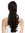 Ponytail Hairpiece Extensions long voluminous curled wild straggly wet look black 21" DM44-V-1