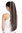 Hairpiece extremely long voluminous curled kinks kinked beach bleach brown blond highlights 29"