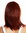 0530-10-350 women's quality wig short shoulder length sleek voluminous layered fringe copper red
