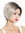 1940-27T60R women's quality wig short sleek bob parting ombre dark hairline blonde highlights